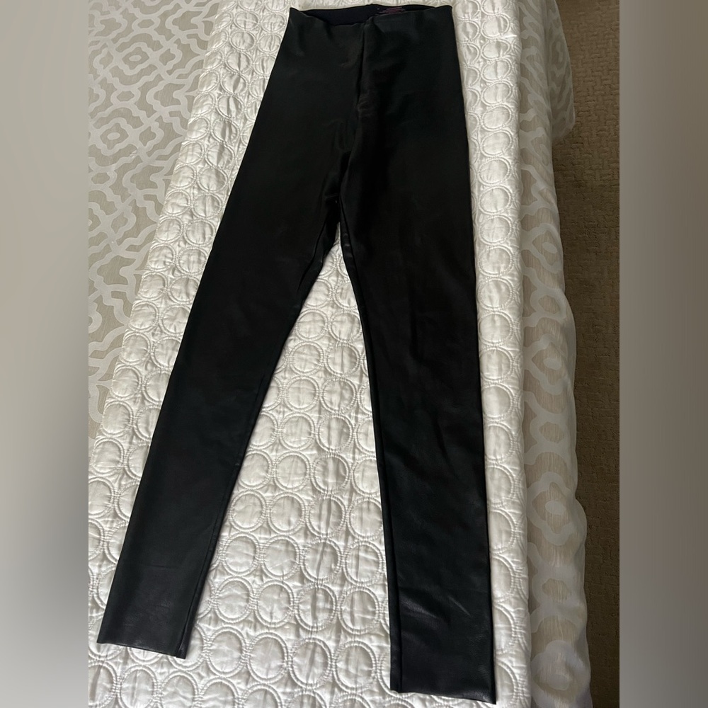 Faux leather leggings
